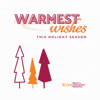 happy holidays VCOM Sports and Osteopathic Medicine blog